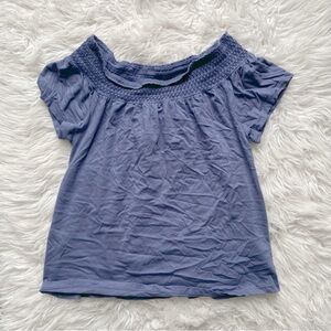 ❌ SOLD! Old Navy Off Shoulder Blue Top